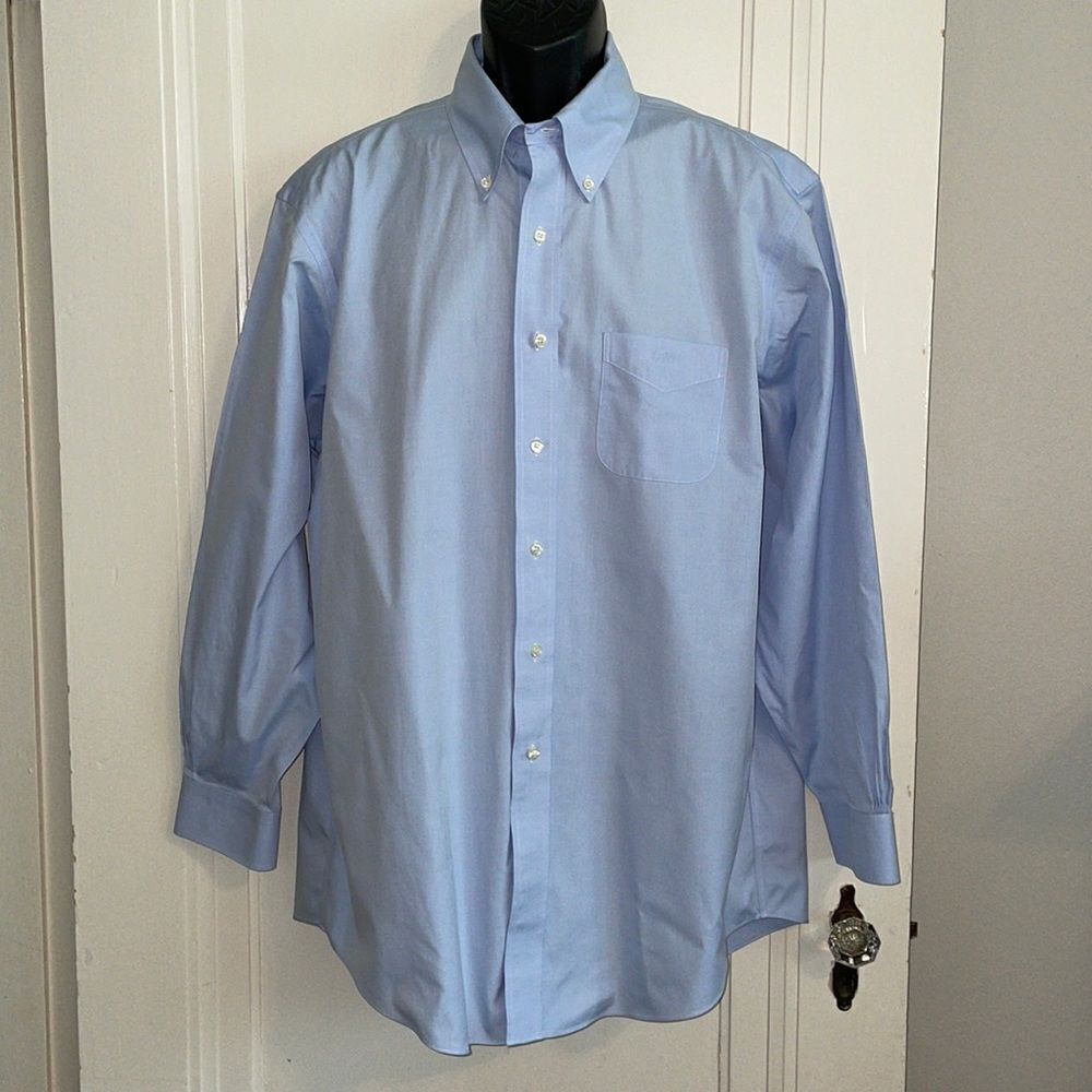 Brooks Brothers light blue‎ Madison cotton non iron dress shirt